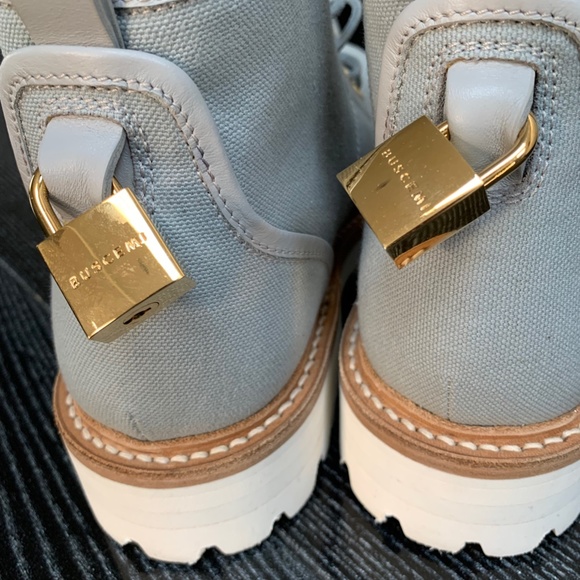 BUSCEMI WOMENS LADIES BOOTS BABY BLUE SIZE 40 US SOFT LEATHER RETAIL $795 - Picture 6 of 11